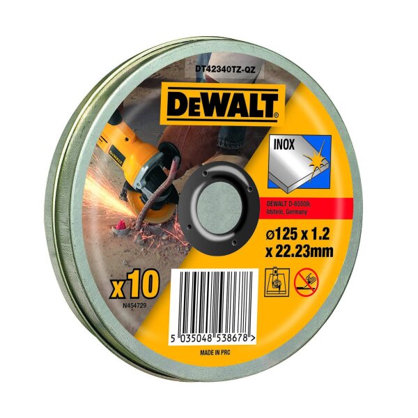 DeWalt Trennscheibe Edelstahl 125mmx1.2mm 10 Stück