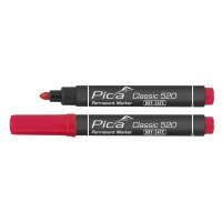 Permanent Marker 1-4mm, Rundspitze, rot