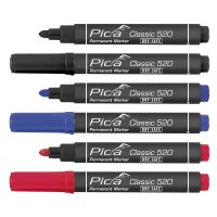 Permanent Marker 1-4mm, Rundspitze, rot