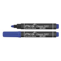 Permanent Marker 1-4mm, Rundspitze, blau